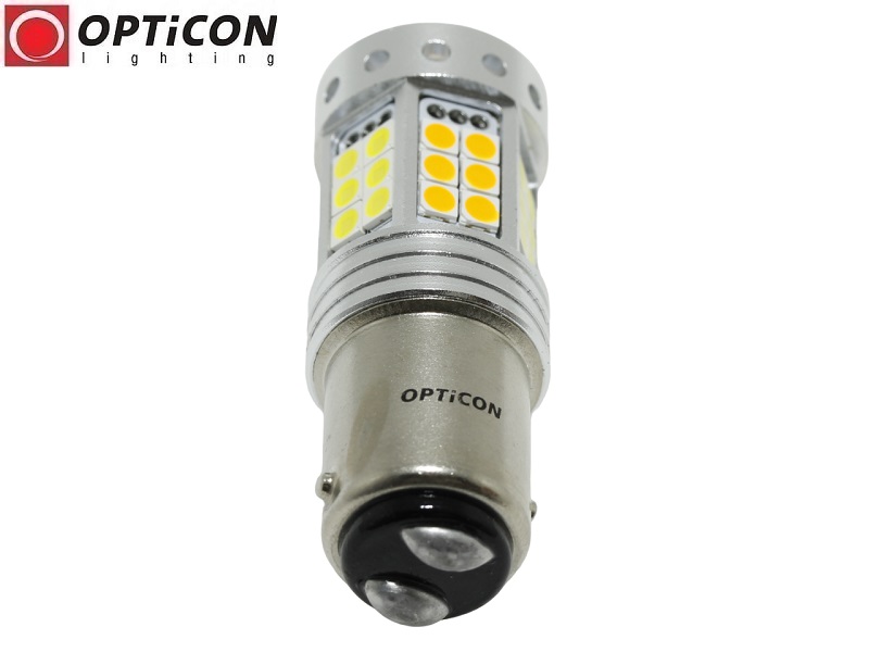 Żarówka Led P21/5W Bay15d 1157 42x SMD 3030 DUAL COLOR 18/24 CW OPTICON Żarówka Led P21/5W Bay15d 1157 42x SMD 3030 DUAL COLOR 18/24 CW OPTICON