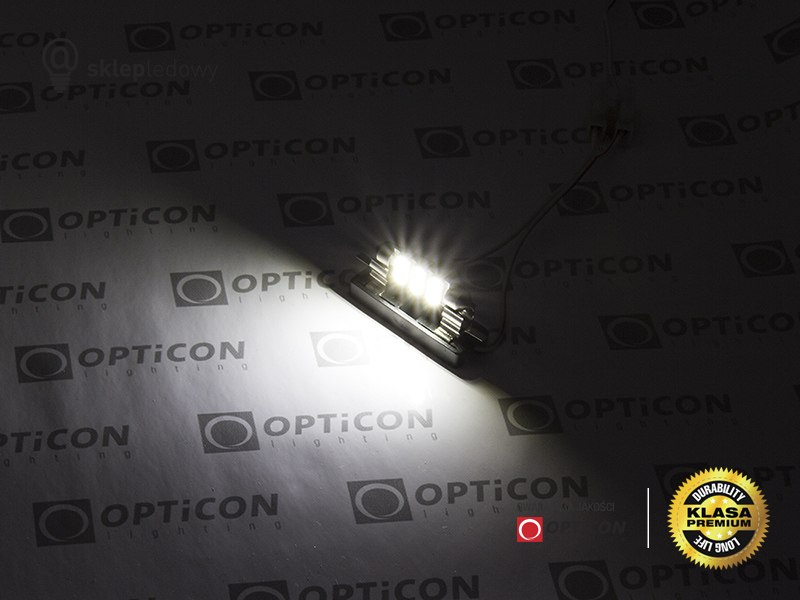 Żarówka Samochodowa Led C5W 36mm 12V 24V DC 6x SMD 5050 Biały Zimny 6000K OPTICON Żarówka Samochodowa Led C5W 36mm 12V 24V DC 6x SMD 5050 Biały Zimny 6000K OPTICON